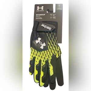 Under Armour Black and Yellow Sports Gloves Batting Gloves